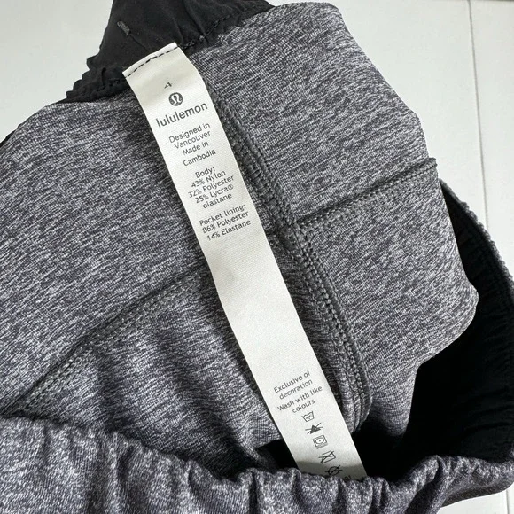 Lululemon Womens Sweat Pants 4 Heathered Gray On the Fly 7/8 Jogger Lounge Gym - Picture 13 of 15